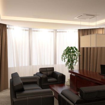 Blind Curtain with Sheer for Office Abu Dhabi
