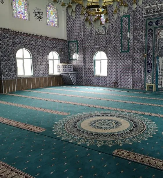 Greenish-Turquoise Mosque Carpet
