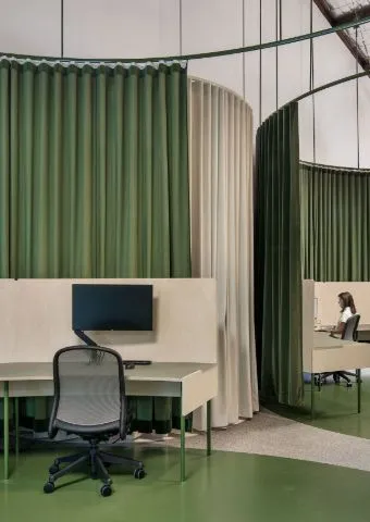Blue Office Curtains UAE