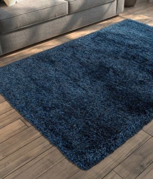 Navy Blue Shaggy Rugs UAE