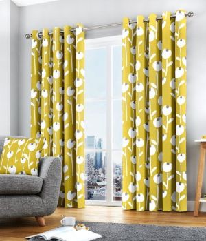 Yellow Cotton Curtain