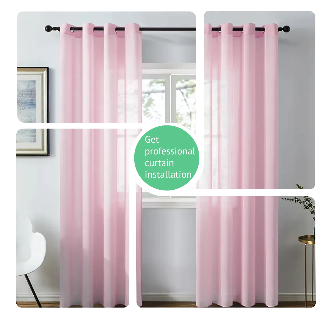 Sheer Curtains-For-Living-Room