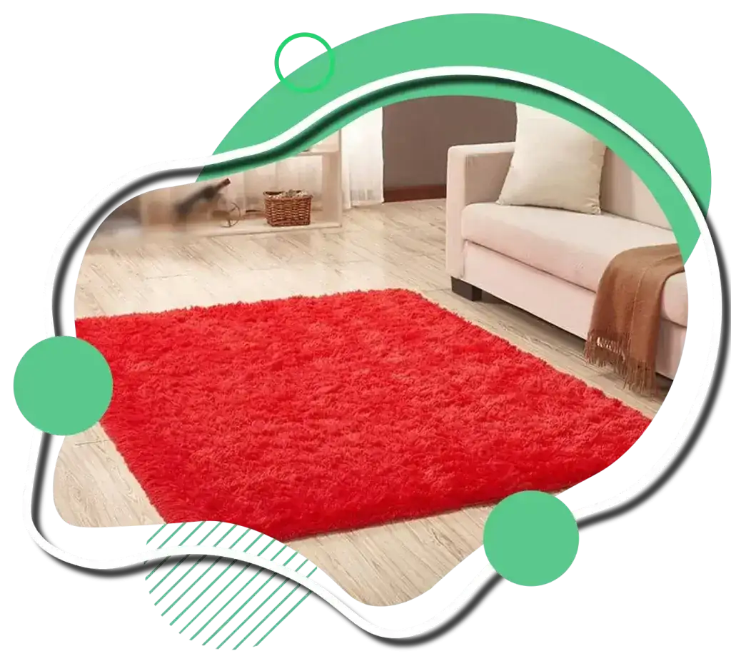 Modern Red Shaggy Rugs