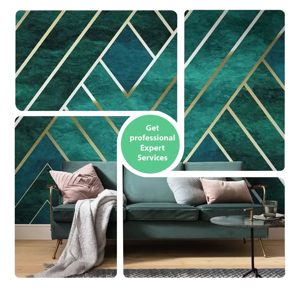 Richly layered Patterned WallPaper