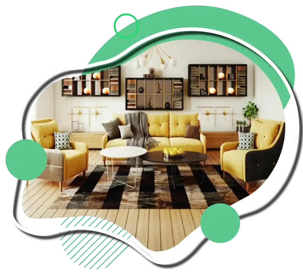 Yellow Sofa Set Livingroom Furniture