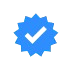 Blue checkmark