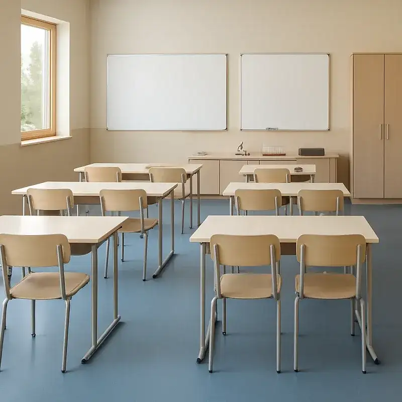 Classroom Linoleum Flooring