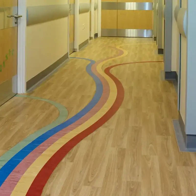 Corridor Flooring installation