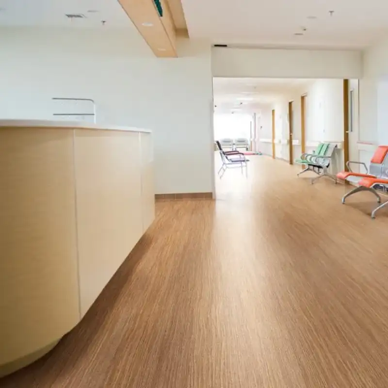 Hospital Waiting Area Linoleum Flooring