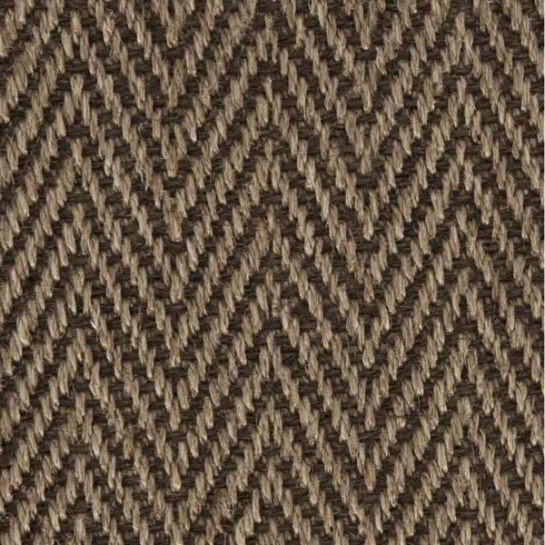 Brown Sisal Herringbone Carpets Close