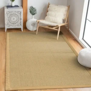 Natural Sisal Rugs with Beige Border