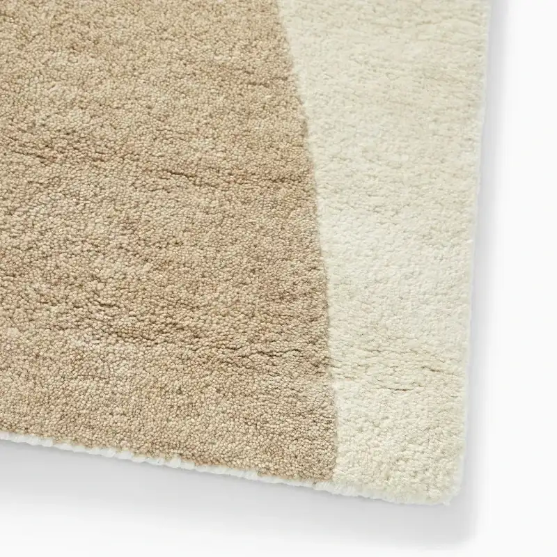 Neutral Abstract Wool Rug Layer