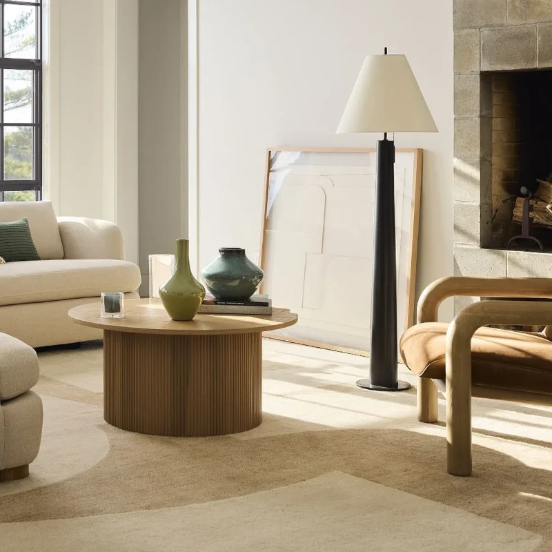 Neutral Abstract Wool Rug