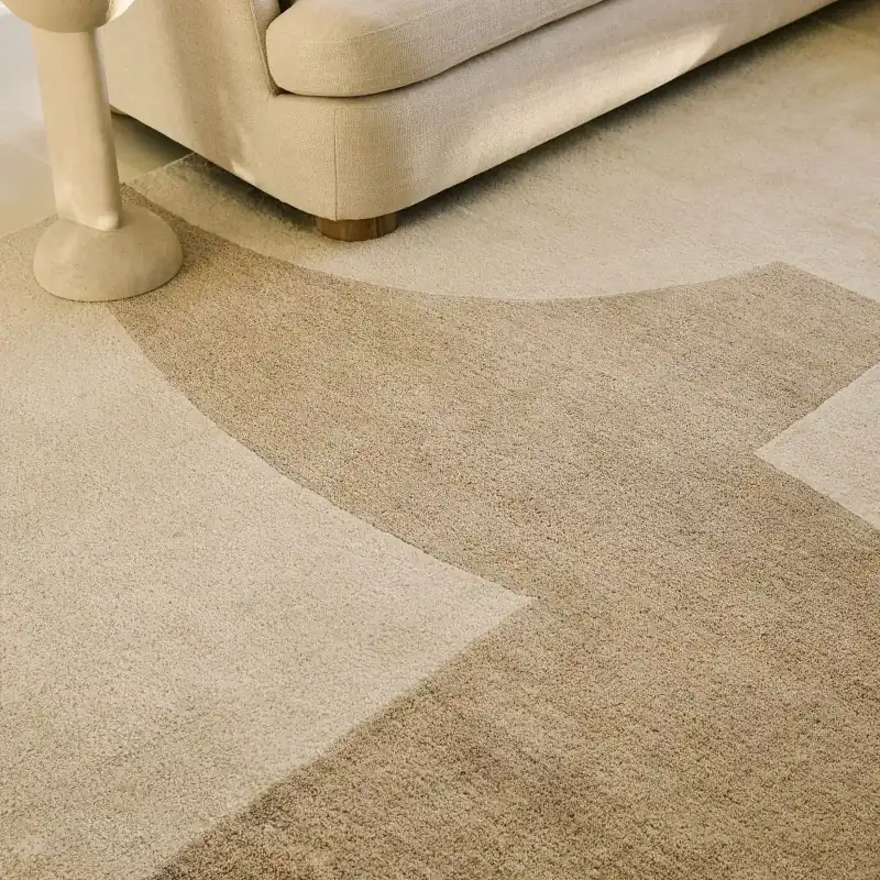 Neutral Abstract Wool Rugs