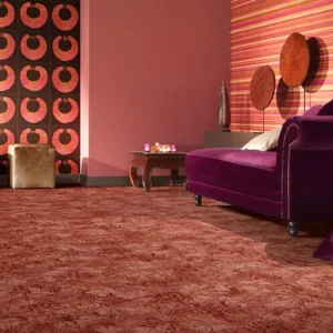 Rust Rose Textured Red Carpets