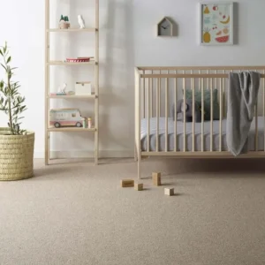 Soft Beige Wool Loop Pile Carpets