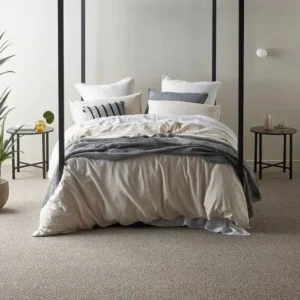 Stone Grey Wool Blend Wall to Wall Carpets