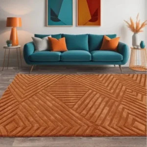 Terra Weave Geometric Wool Rugs