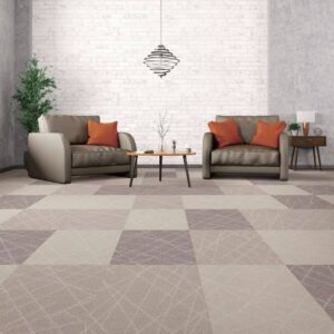 Tufted Pattern Loop Carpet Tiles