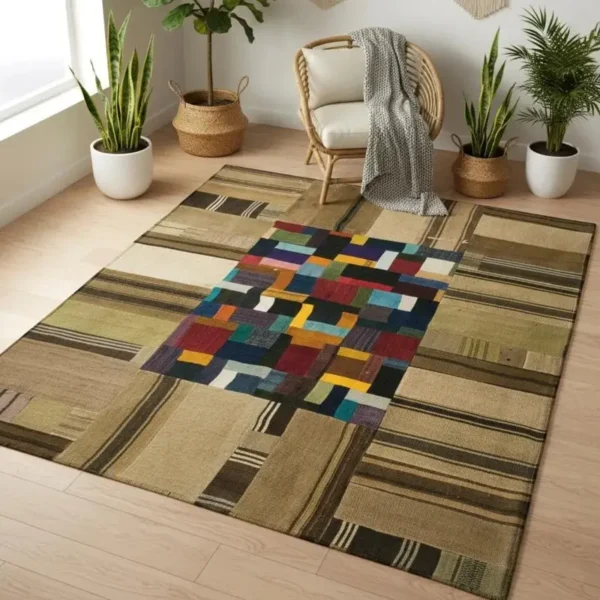 Turkish Patchwork Rugs Vintage Turkish Patchwork Rugs - Carpets Abu Dhabi