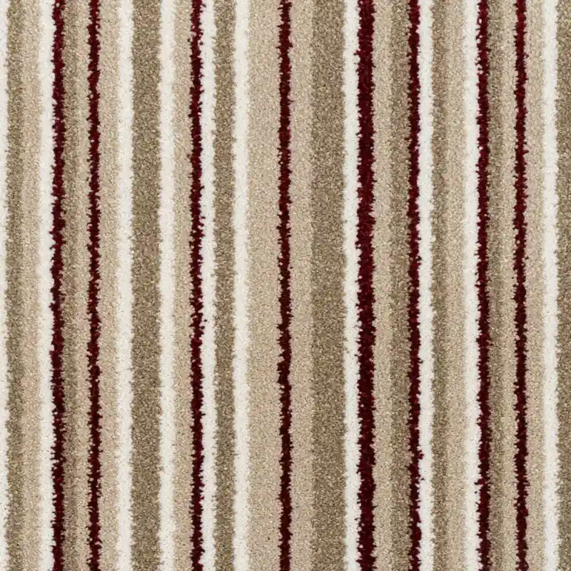 Warm Stripe Patterned Carpet Fabric