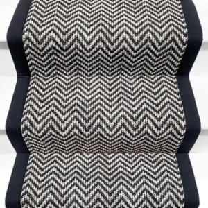 Textured Herringbone Stair Runner