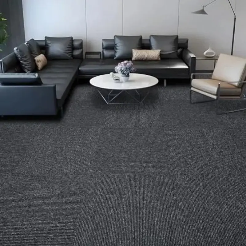 Black Carpet Flooring in Al Raha Beach