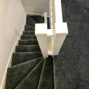 Black Plush Stair Carpet