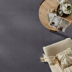 Plush Black Area Carpet