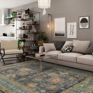 Alara Charcoal Oushak Rug