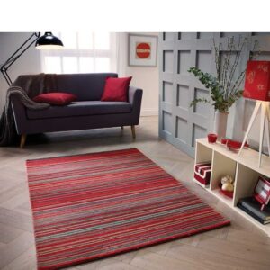 Carter Red Modern Rugs