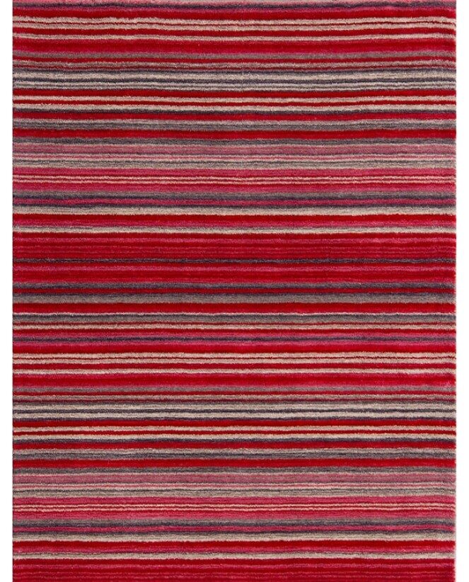 Carter Red Modern Rugs Carter Red Modern Rugs