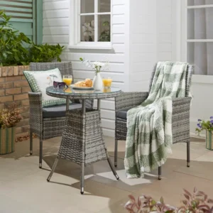 Malta Rattan Effect Bistro Set