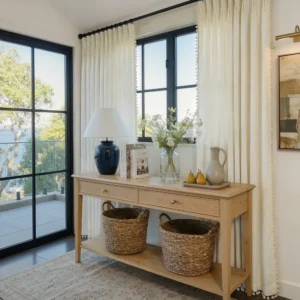 Meadow Geometric Sheer Curtain
