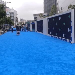 Outdoor Blue Exhibition Carpets