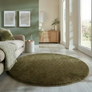 Sheen Shaggy Round Rug